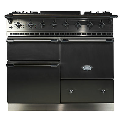 Lacanche Macon LG1053GE Dual Fuel Range Cooker, Stainless Steel / Chrome Trim